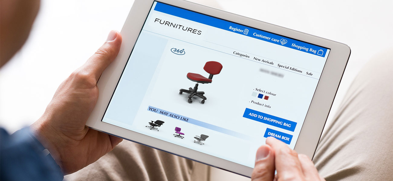 Showcase furniture in 360 degree format