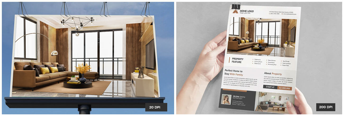 3D rendered image for billboard advertising