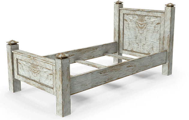 Bed frame 3D model