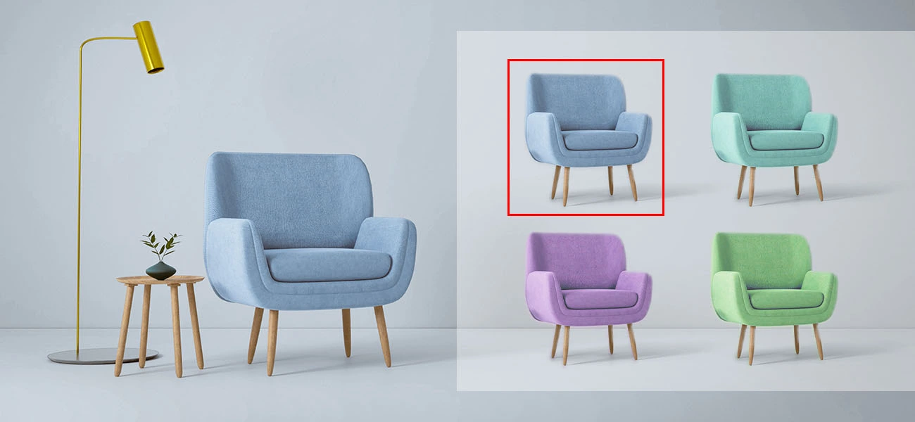 3D rendering showcases product design variations