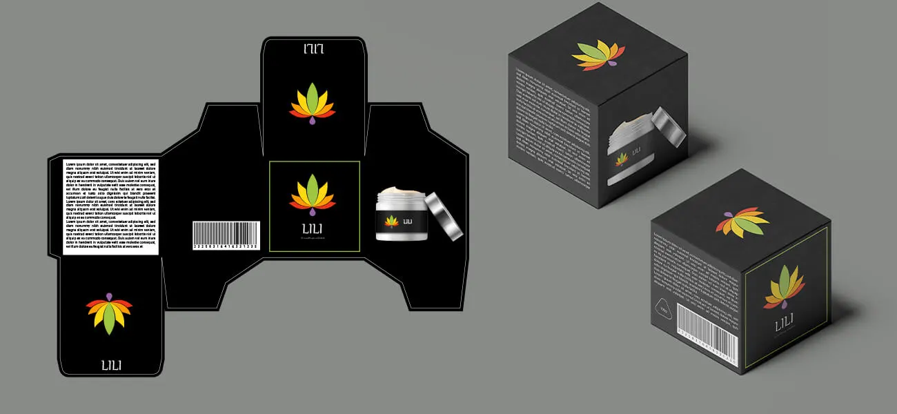 Attractive font on the product