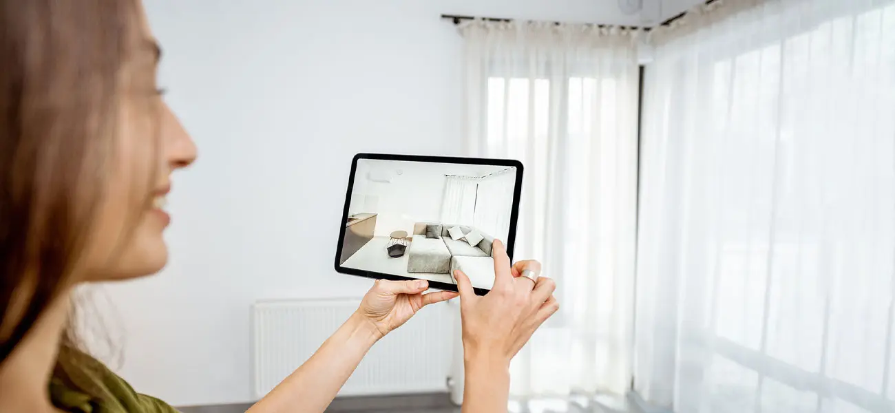 Selecting furniture with AR